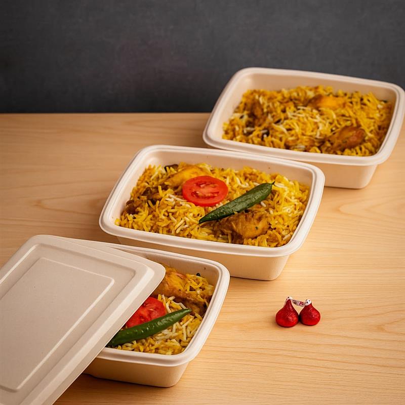 32 Oz Bagasse Anti Leak Container
