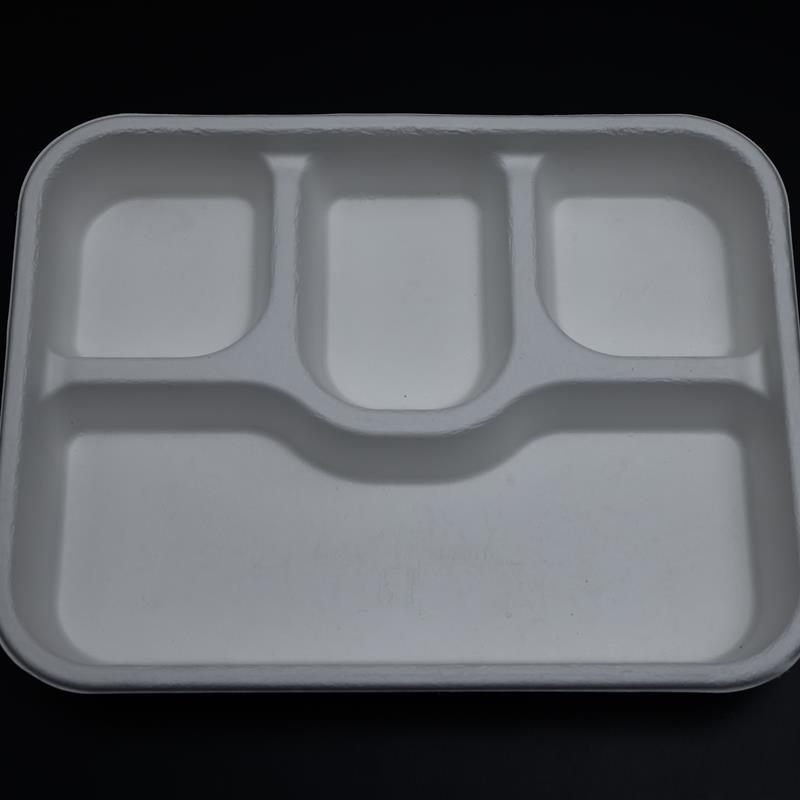 4 CP Bagasse Meal Tray