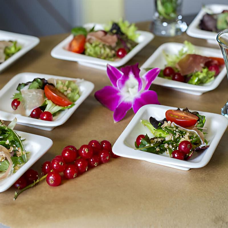 4 x 4 Oz Bagasse Bowl